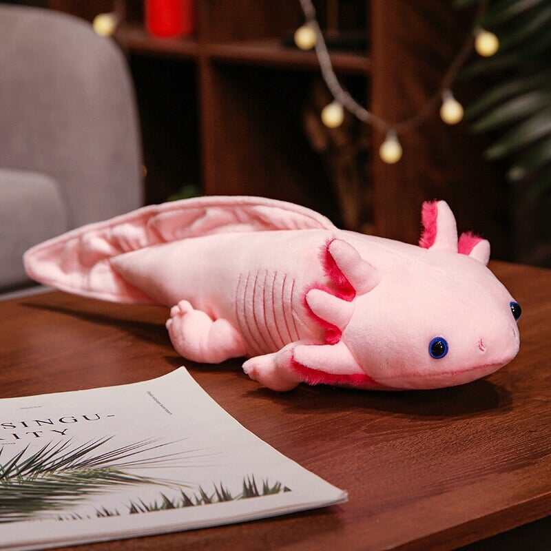 Kawaii Colorful Likelike Axolotl Plushie Family-Enchanted peach