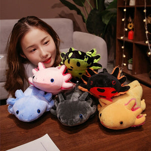 Kawaii Colorful Likelike Axolotl Plushie Family-Enchanted peach