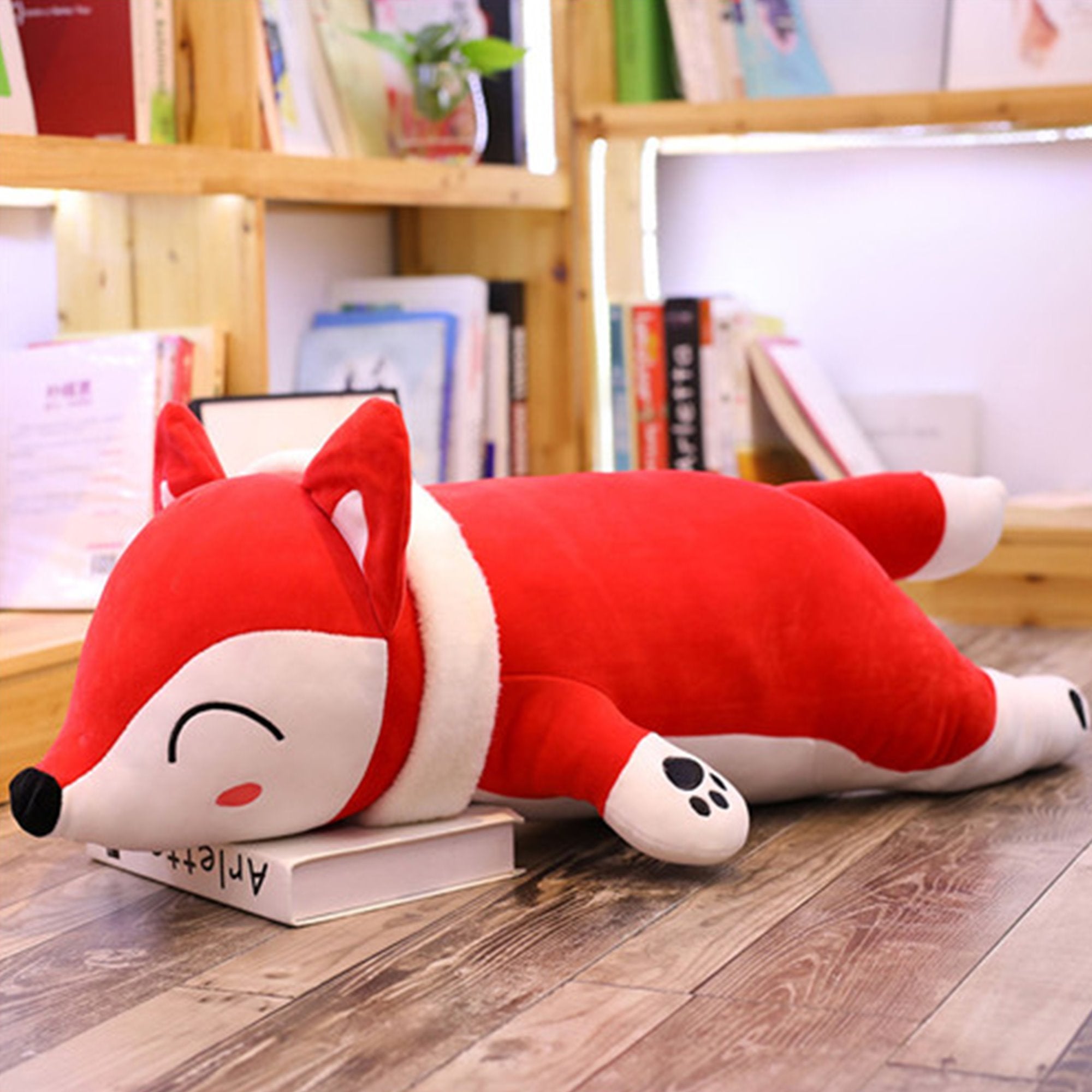 Kawaii Cuddly Fox Plushies-Enchanted peach