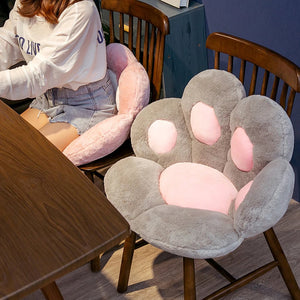 Kawaii Cute Pastel Paw Seat Cushions-Enchanted peach