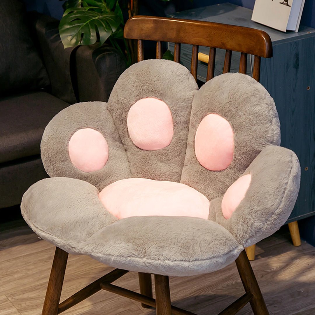 Kawaii Cute Pastel Paw Seat Cushions-Enchanted peach