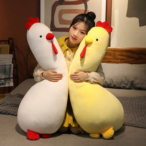 Kawaii Daisy & Bonnie Cute Chicken Plushies-Enchanted peach