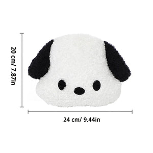 Kawaii Dog Car Head Rest Plush Pillow-Enchanted peach