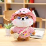 Kawaii Dress Up Shiba Family Plushie Collection-Enchanted peach