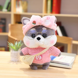 Kawaii Dress Up Shiba Family Plushie Collection-Enchanted peach