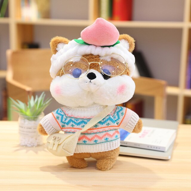 Kawaii Dress Up Shiba Family Plushie Collection-Enchanted peach