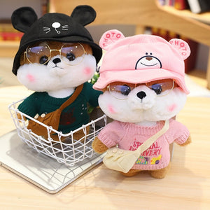 Kawaii Dress Up Shiba Family Plushie Collection-Enchanted peach