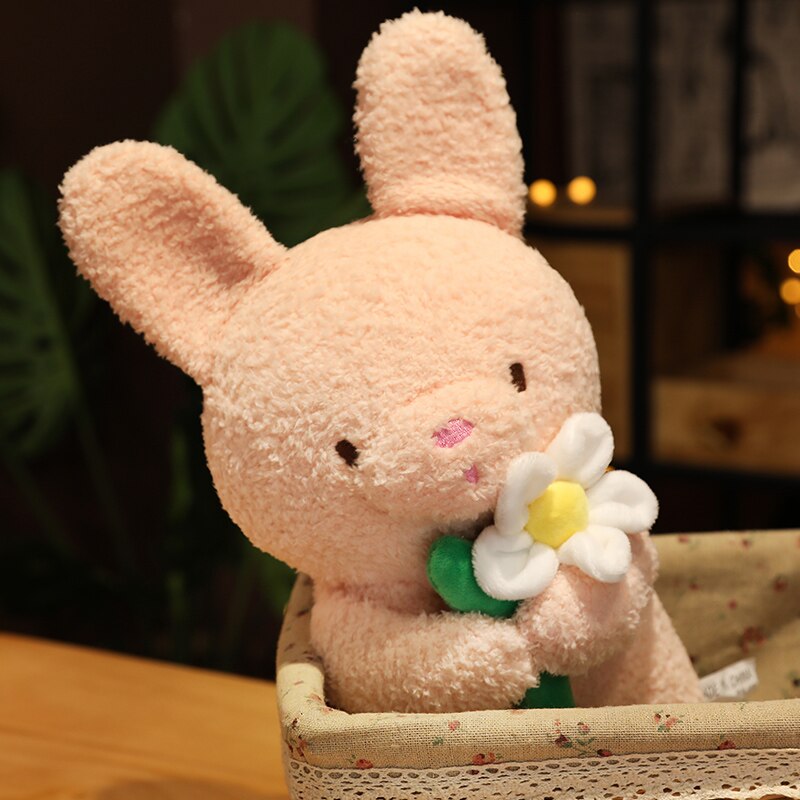 Kawaii Flower Fluffy Plushie Friends-Enchanted peach