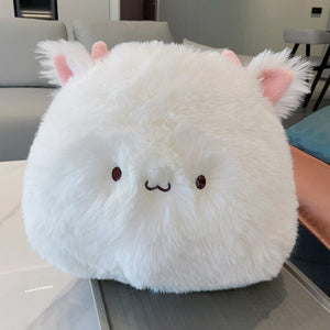 Kawaii Fluffy Cat Soft Pillow Plushie-Enchanted peach