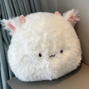 Kawaii Fluffy Cat Soft Pillow Plushie-Enchanted peach