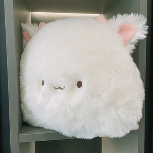 Kawaii Fluffy Cat Soft Pillow Plushie-Enchanted peach