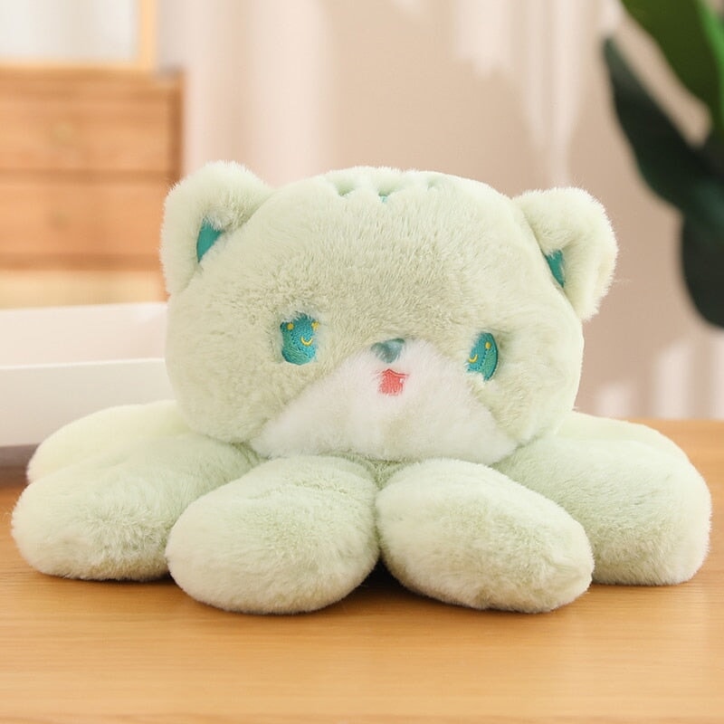 Kawaii Fluffy Cat-topus Plushies-Enchanted peach