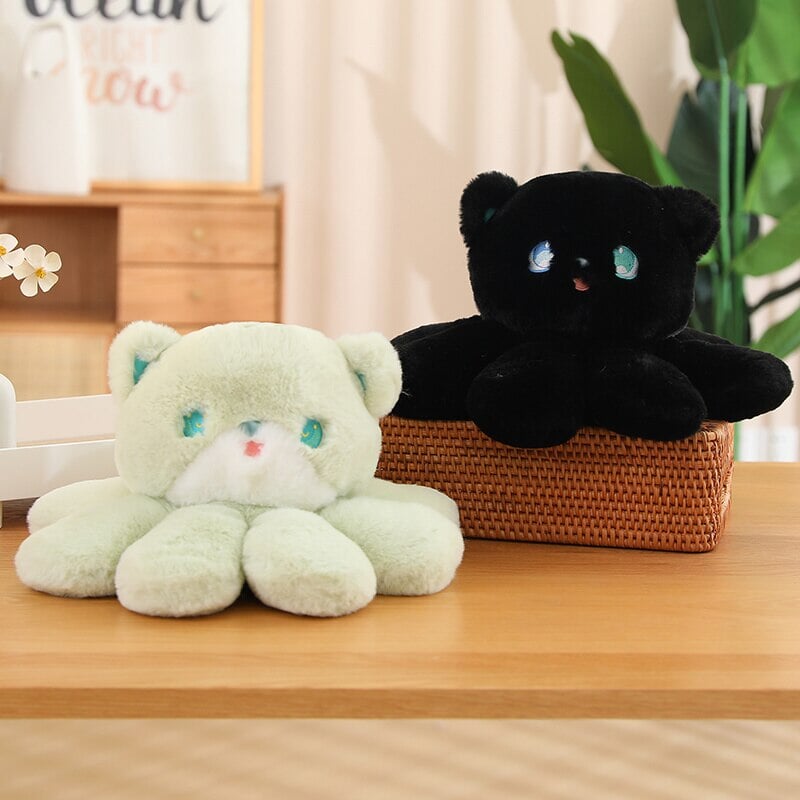 Kawaii Fluffy Cat-topus Plushies-Enchanted peach