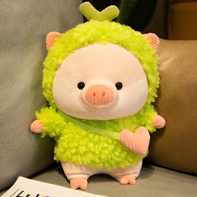 Kawaii Fluffy Cosplay Piggy Plushies-Enchanted peach