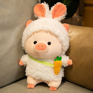 Kawaii Fluffy Cosplay Piggy Plushies-Enchanted peach