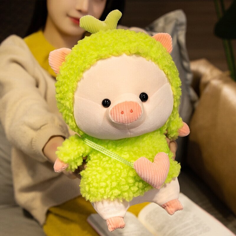 Kawaii Fluffy Cosplay Piggy Plushies-Enchanted peach