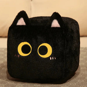 Kawaii Fluffy Cube Cat Plushie Collection-Enchanted peach