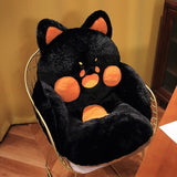 Kawaii Fluffy Fox Chair-shaped Cushions-Enchanted peach