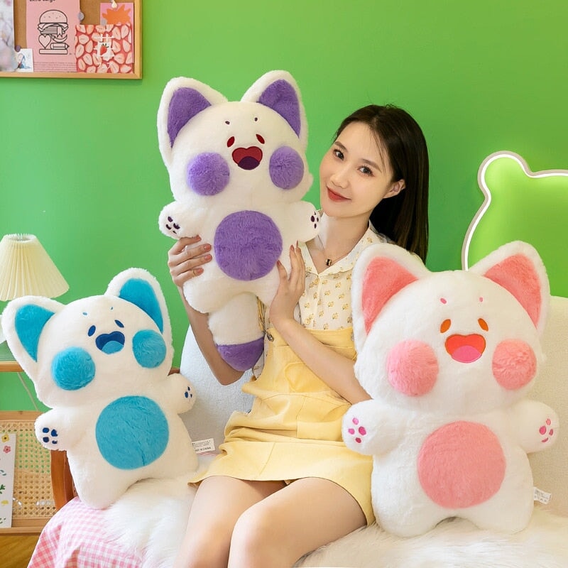 Kawaii Fluffy Fox Plushie Collection 2-Enchanted peach