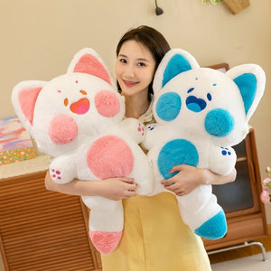 Kawaii Fluffy Fox Plushie Collection 2-Enchanted peach