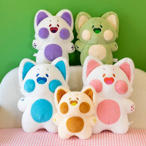 Kawaii Fluffy Fox Plushie Collection 2-Enchanted peach