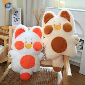 Kawaii Fluffy Fox Plushie Collection-Enchanted peach