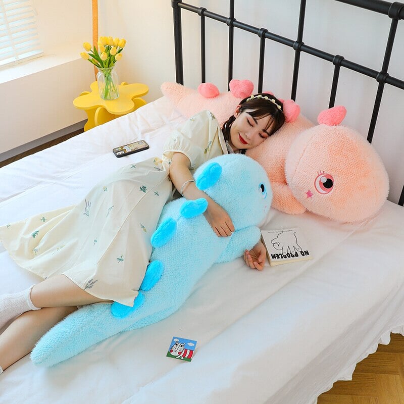 Kawaii Fluffy Stegosaurus Dinosaur Plushies-Enchanted peach