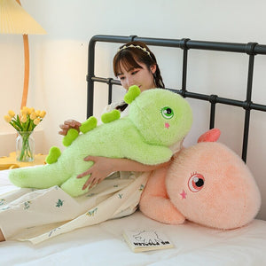 Kawaii Fluffy Stegosaurus Dinosaur Plushies-Enchanted peach