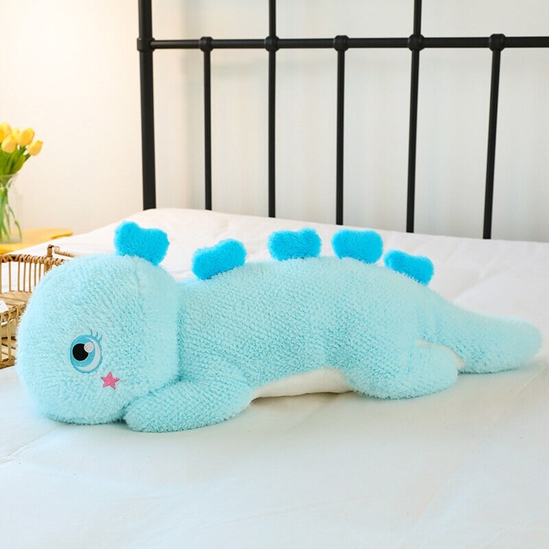 Kawaii Fluffy Stegosaurus Dinosaur Plushies-Enchanted peach