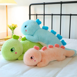 Kawaii Fluffy Stegosaurus Dinosaur Plushies-Enchanted peach