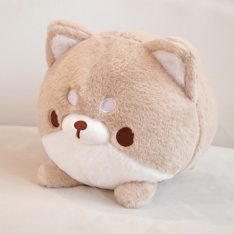 Kawaii Fluppy Dog Plushie Collection-Enchanted peach