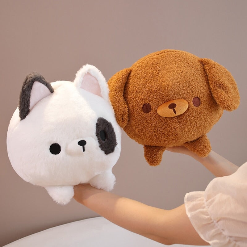 Kawaii Fluppy Dog Plushie Collection-Enchanted peach