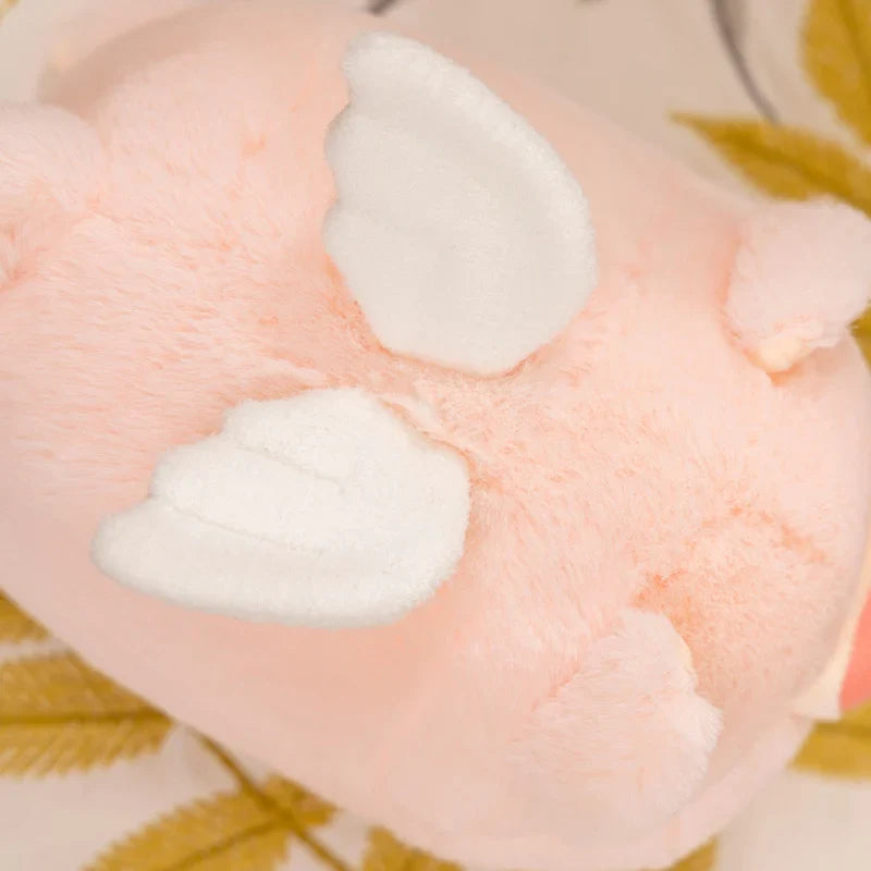 Kawaii Flying Angel Pig Plush-Enchanted peach