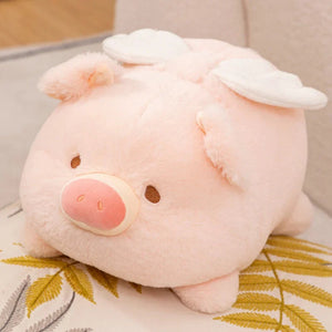 Kawaii Flying Angel Pig Plush-Enchanted peach