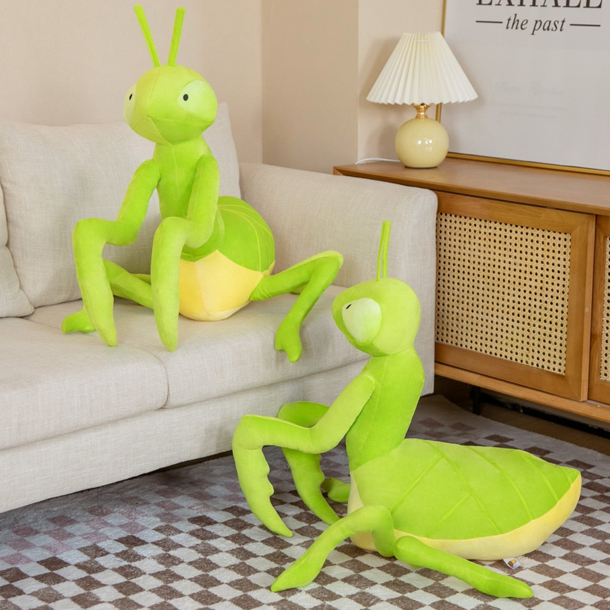 Kawaii Green Praying Mantis Plushie-Enchanted peach