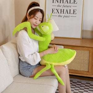 Kawaii Green Praying Mantis Plushie-Enchanted peach