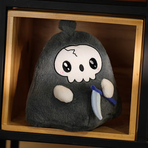 Kawaii Grim Reaper & Ghost Halloween Plushies-Enchanted peach