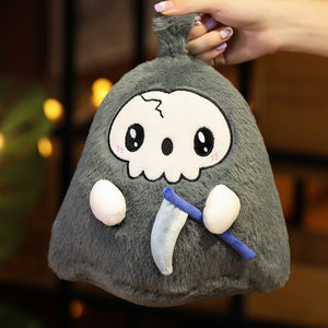 Kawaii Grim Reaper & Ghost Halloween Plushies-Enchanted peach