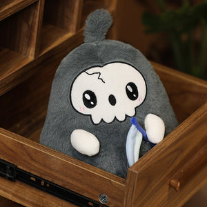 Kawaii Grim Reaper & Ghost Halloween Plushies-Enchanted peach