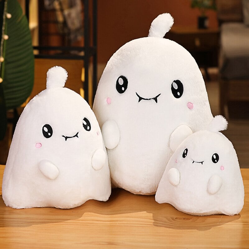 Kawaii Grim Reaper & Ghost Halloween Plushies-Enchanted peach