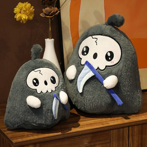 Kawaii Grim Reaper & Ghost Halloween Plushies-Enchanted peach