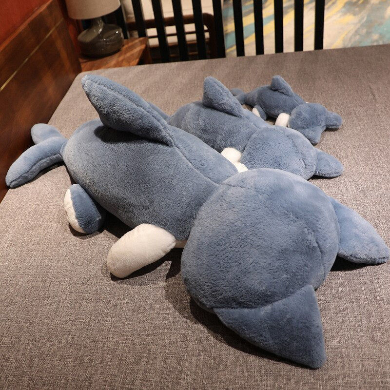 Kawaii Half Dolphin Half Cat Plushie-Enchanted peach