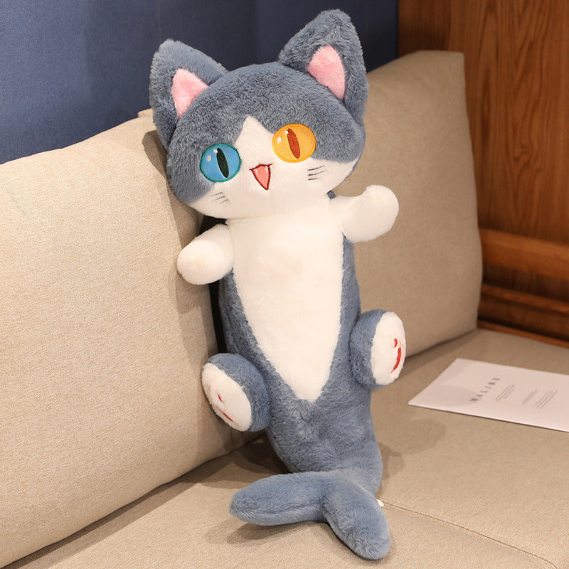 Kawaii Half Dolphin Half Cat Plushie-Enchanted peach