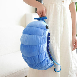 Kawaii Isopod Plush Backpack-Enchanted peach