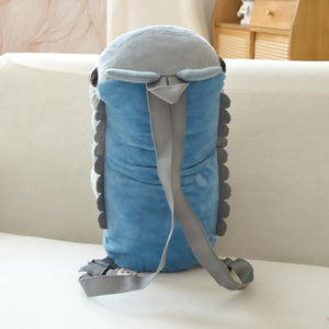 Kawaii Isopod Plush Backpack-Enchanted peach