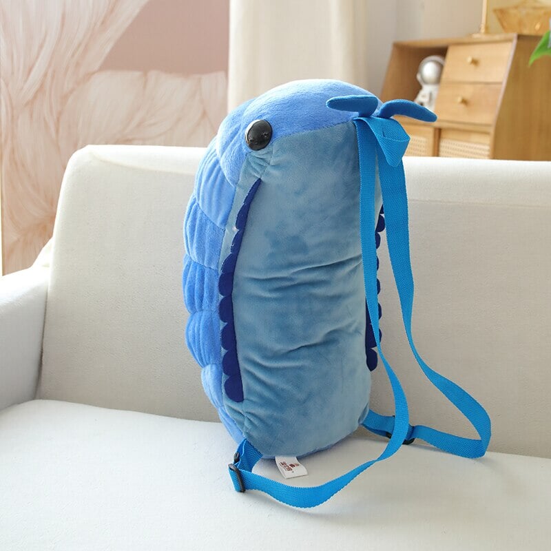 Kawaii Isopod Plush Backpack-Enchanted peach