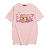 Kawaii Japanese Anime Bunny Blonde Girl Graphic Tee-Enchanted peach