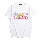 Kawaii Japanese Anime Bunny Blonde Girl Graphic Tee-Enchanted peach