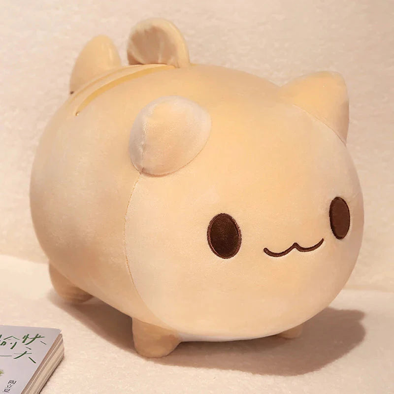 Kawaii Kitty Ball Plushie-Enchanted peach