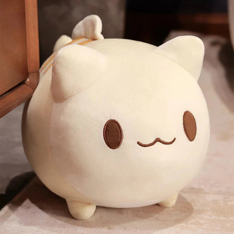 Kawaii Kitty Ball Plushie-Enchanted peach